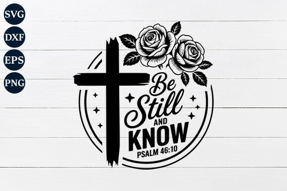 Be Still and Know SVG PNG: A Versatile Graphics Asset for Crafts