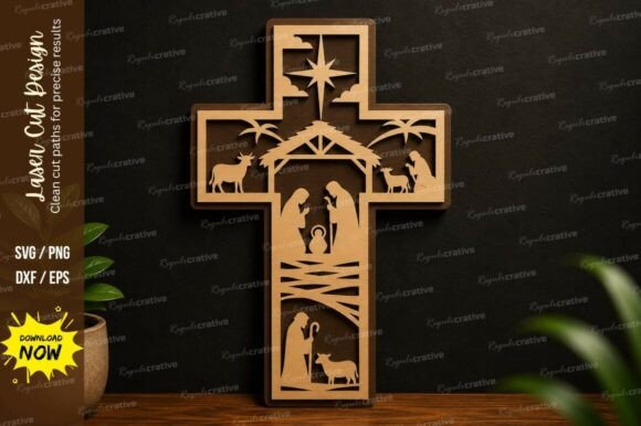 Christian Cross Nativity Laser Cut SVG: A Detailed Review