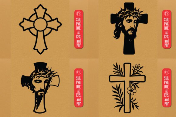 Christian Crosses SVG Bundle: A Graphics Essential for Crafts