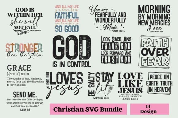 Christian SVG Bundle: Perfect for Crafts and Graphics