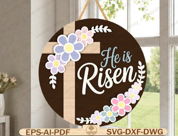 Easter Cross Door Hanger: A Must-Have Graphic Template