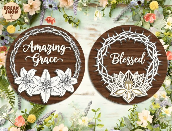 Elegant Religious Door Hanger for Spring Amp Laser Cutting