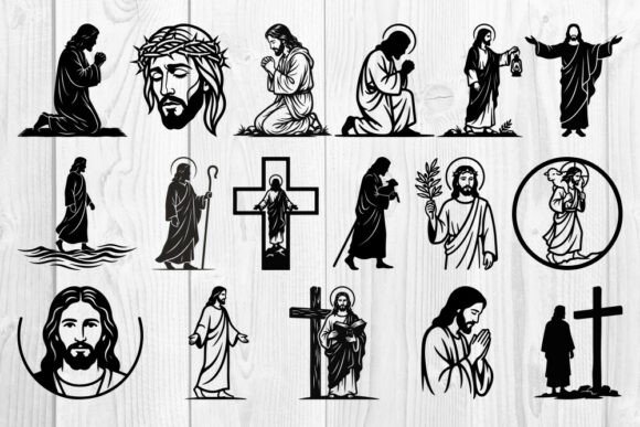Jesus Christian Cross Faith SVG for Wall Decor and Laser Cutting