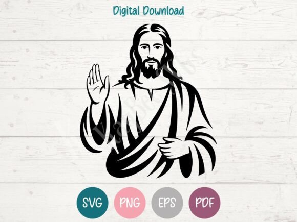 Jesus SVG PNG EPS PDF Design for Creative Crafts