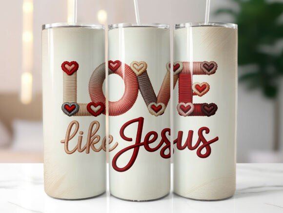 Love Like Jesus 20oz Tumbler Wrap Design: A Graphics Review