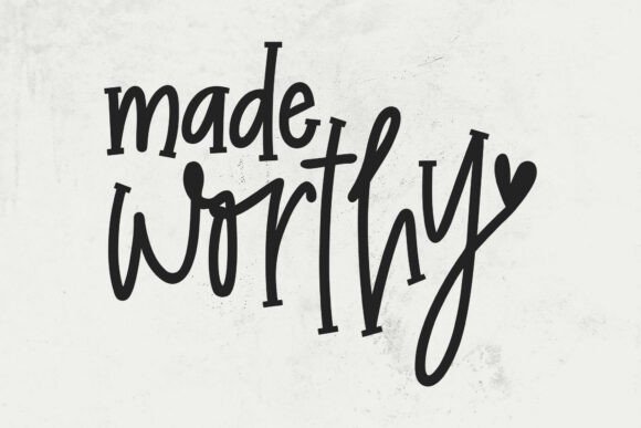 Made Worthy SVG and PNG: Perfect for Christian Graphics Crafts