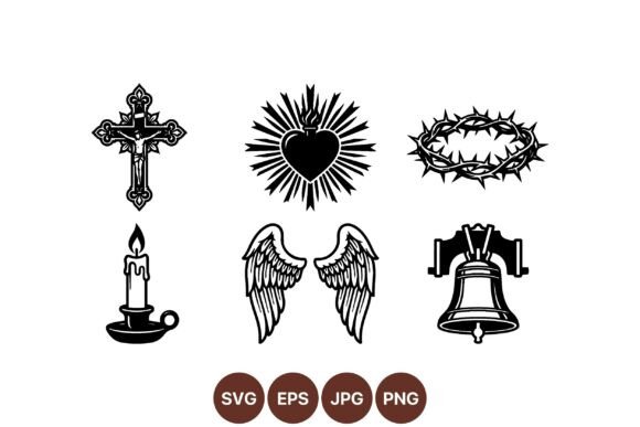 Religious Symbol SVG Collection: Elegant Graphics for Branding