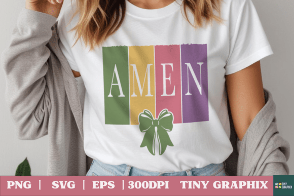Review: Amen Coquette Bow PNG for Easter Graphics and Crafts