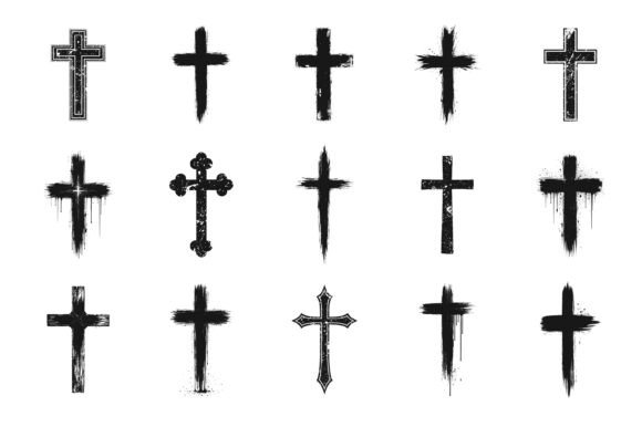 Review of Grunge Brush Christian Cross Bundle