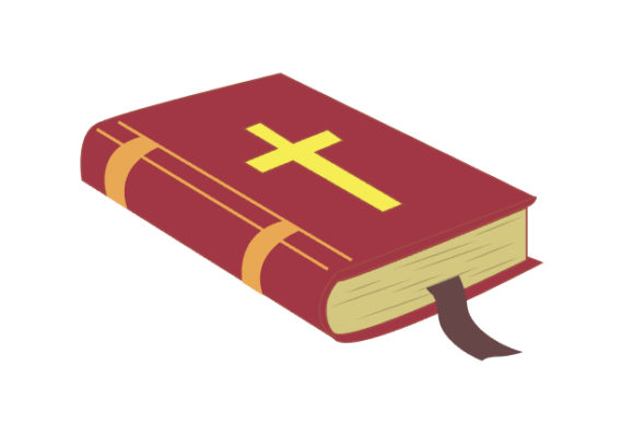 Reviewing Bible is Sacred Scripture. Graphics for Branding