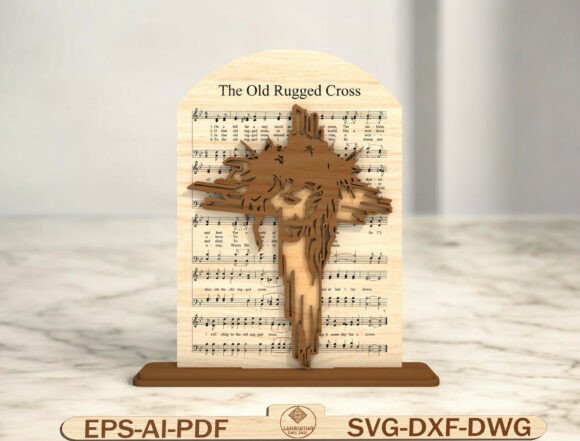 The Old Rugged Cross Laser Cut Sign: A Faithful Design