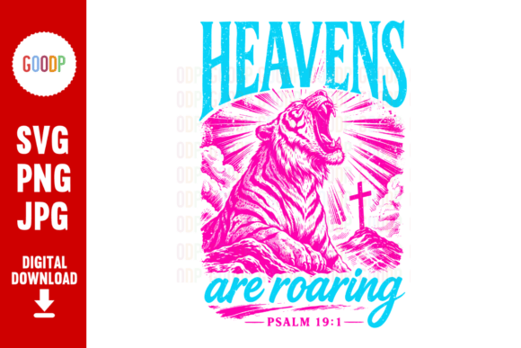 Tiger Psalm 19 1 Heavens Roaring PNG: A Versatile Graphics Asset