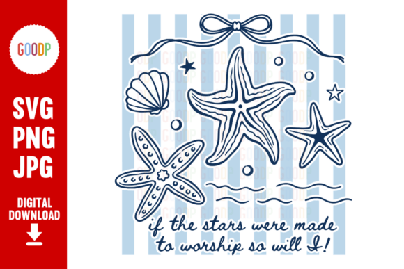 Worship Stars Sea Starfish SVG: A Nautical Graphics Gem